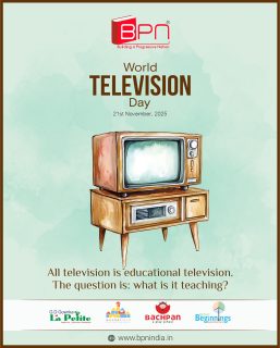 📺✨ Happy World Television Day! ✨📺
From cartoons that make us laugh to stories that make us dream — television has been a window to imagination, learning, and togetherness! 💫
Let’s celebrate the screen that brings smiles, lessons, and moments we love to share ❤️

#WorldTelevisionDay #LearningWithFun #ScreenTimeSmiles #TVTime #HappyHearts #LittleLearners #BPNIndia