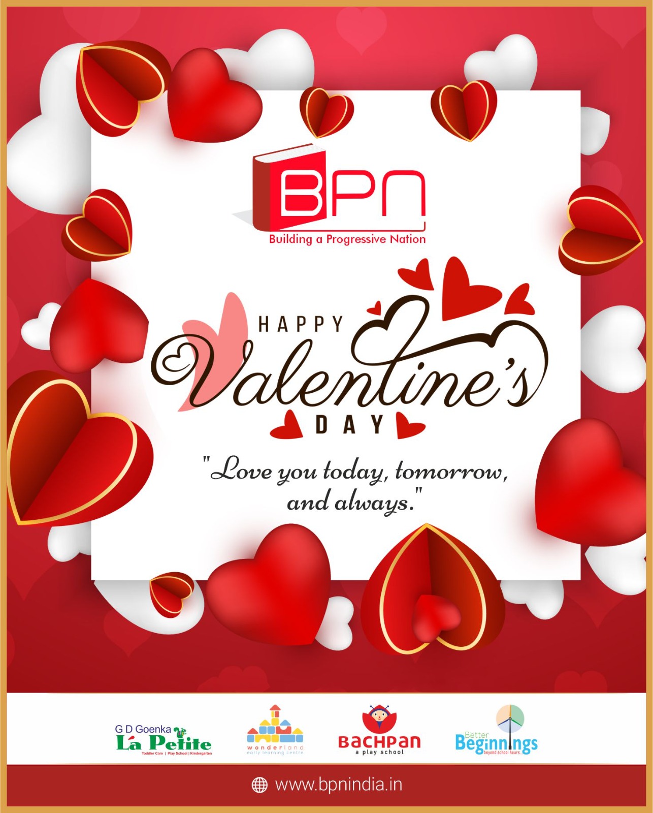 Love is in the air ❤️✨
Celebrating connections, smiles, and moments that make the heart flutter this Valentine’s Day 💕
#ValentinesDay #LoveSeason #SpreadLove #ValentineVibes #LoveInEveryMoment #Heartfelt #BPNindia