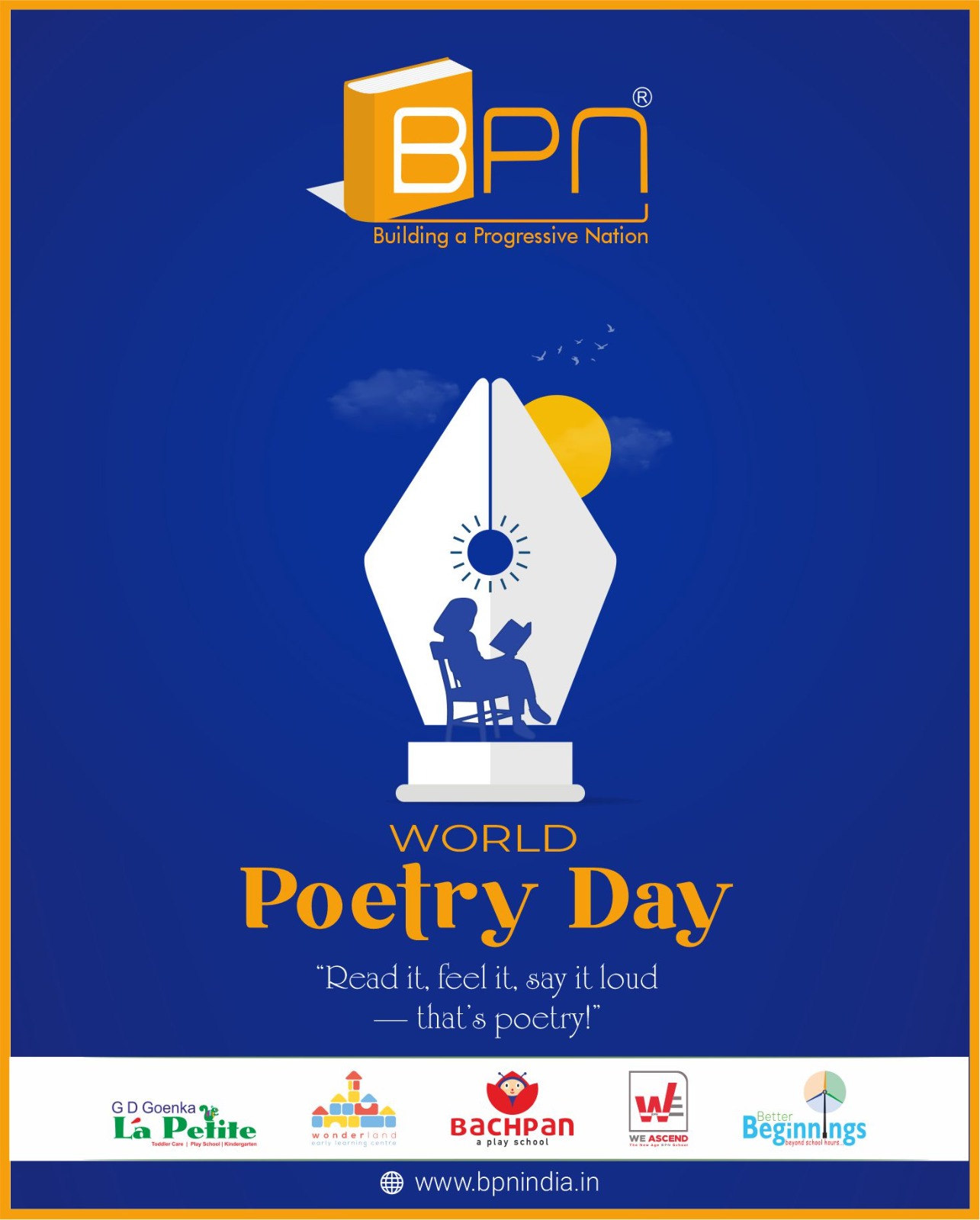 Some feelings are too deep for conversations,
so we write them as poetry. ❤️
Happy World Poetry Day!
#WorldPoetryDay #PoetryLove #ExpressWithWords #BPNIndia