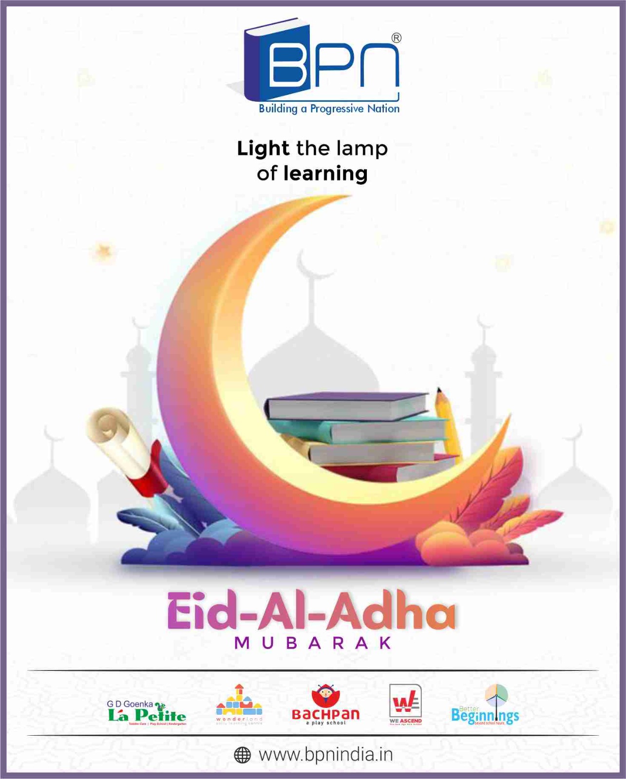 🌙✨ Celebrating the spirit of sacrifice, gratitude, and togetherness this Eid al-Adha.
May this blessed occasion bring peace, happiness, and prosperity to you and your loved ones. 🤍🐐
#EidAlAdha #EidMubarak #FestivalOfSacrifice #Blessings #Gratitude #Togetherness #BPNIndia #FestiveVibes #CelebrateTogether #JoyAndPeace