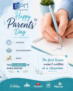 Happy Parents' Day❤️

Parents are our first teachers, strongest supporters, and greatest source of unconditional love. Their guidance, sacrifices, and encouragement shape who we become.

Today, let's take a moment to thank them for everything they do and celebrate the priceless bond we share.

Happy Parents' Day to all the amazing parents!

#ParentsDay #Family #Love #Gratitude #Togetherness #UnconditionalLove #BPNIndia