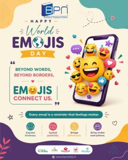 Happy World Emoji Day😄🎉

Sometimes, a single emoji says more than words ever could! Today, let's celebrate the tiny symbols that help us express joy, love, laughter, and every emotion in between.

Tell us in the comments—what's your most-used emoji? 👇

#WorldEmojiDay #EmojiDay #ExpressYourself #Smile #DigitalCommunication #Fun #BPNIndia