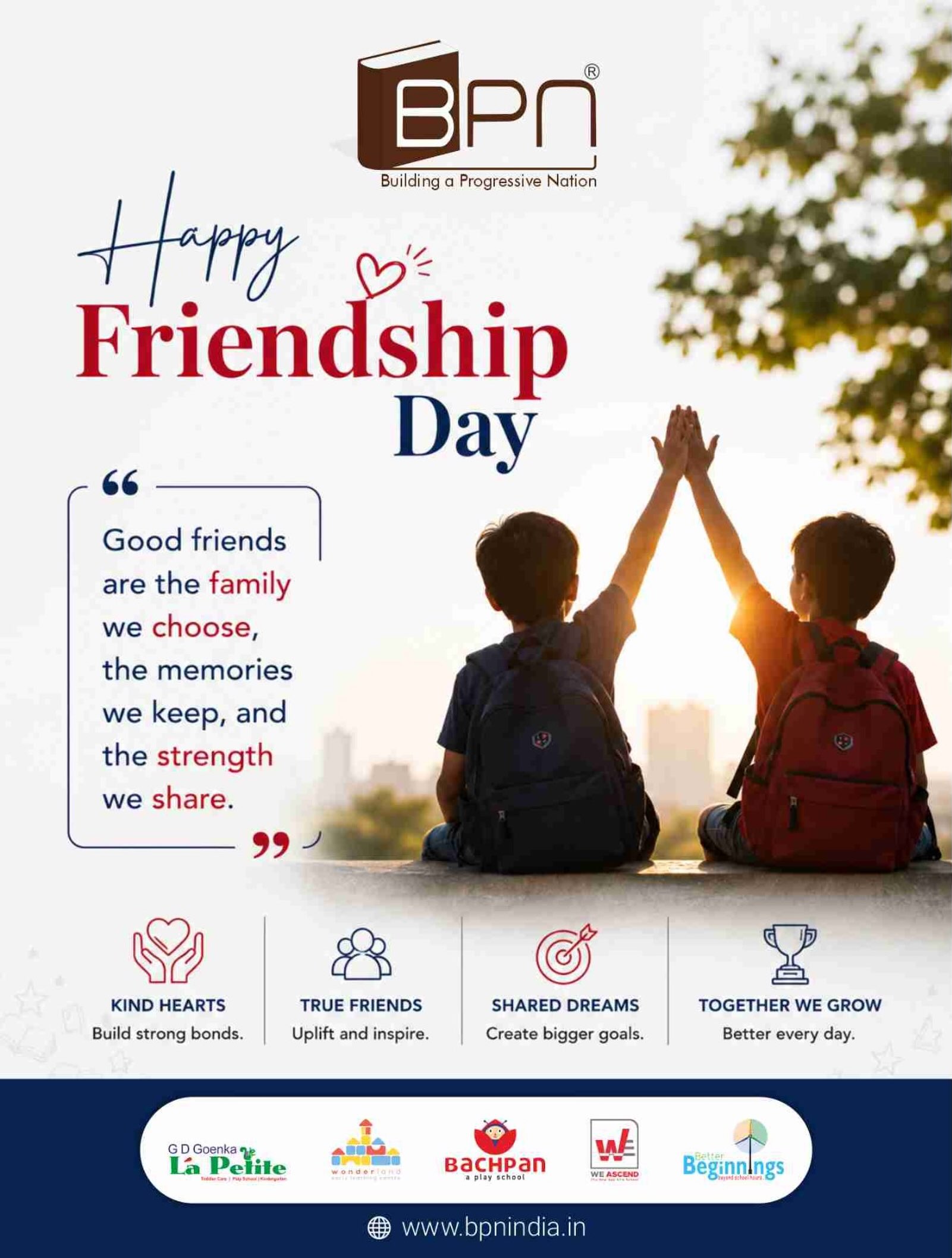 Friendship is all about laughter, little moments, and memories that last forever. Happy Friendship Day!
#FriendshipDay #HappyFriendshipDay #BestFriends #FriendshipGoals #ChildhoodMemories MakingMemories FriendsForever Friendship