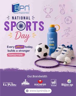 Run, jump, play, repeat! 🏃‍♀️🏃‍♂️

This National Sports Day, let’s celebrate the joy of playing, staying active, and learning something new with every game!

Because every little champion starts with a big dream! 🏆

#NationalSportsDay #SportsDay #LittleChampions #PlayLearnGrow #ActiveKids #YoungAthletes #HealthyKids #TeamSpirit #BPNIndia