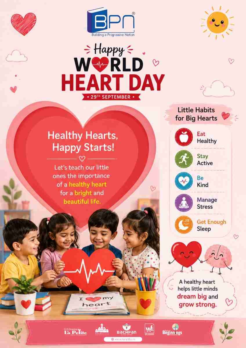 Your heart deserves care every single day. This World Heart Day, let’s choose healthier habits, stay active, eat well, and make heart health a priority.

Small changes today can lead to a healthier tomorrow.

#WorldHeartDay #HeartHealth #HealthyHeart #HealthyHabits #HeartCare #StayHealthy #HealthAwareness #HealthyLifestyle #BPNIndia